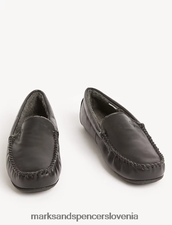 mokasin copati Črna Marks & Spencer obutev moški 6T8F6X5955