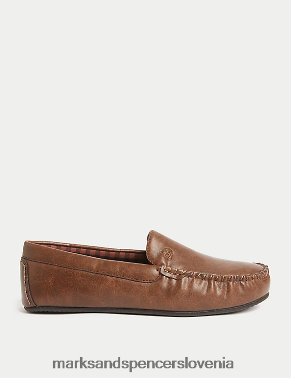 mokasin copati s freshfeet porjavelost Marks & Spencer obutev moški 6T8F6X6439