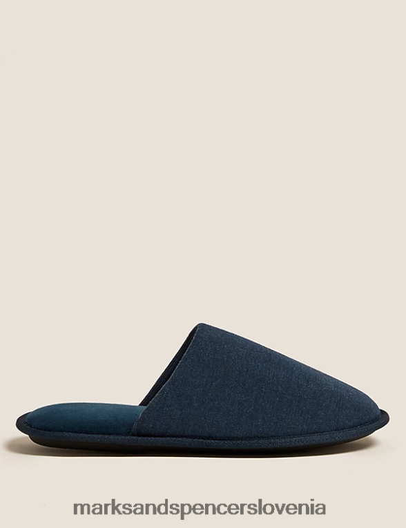 mule copati s freshfeet temna mornarica Marks & Spencer obutev moški 6T8F6X7435
