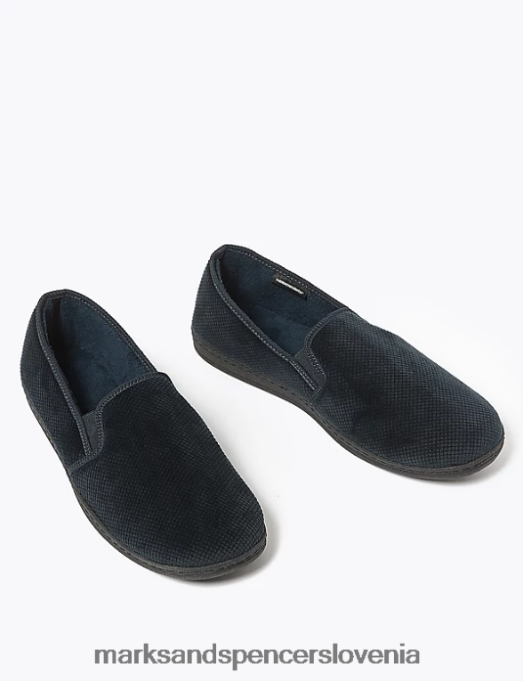 velur copati s freshfeet mornarica Marks & Spencer obutev moški 6T8F6X6820