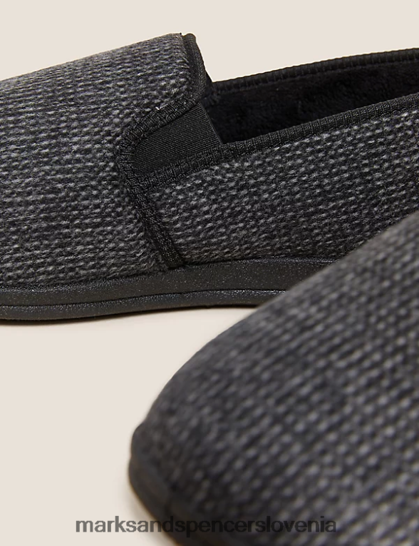 vzorčni copati s freshfeet temno siva Marks & Spencer obutev moški 6T8F6X6357