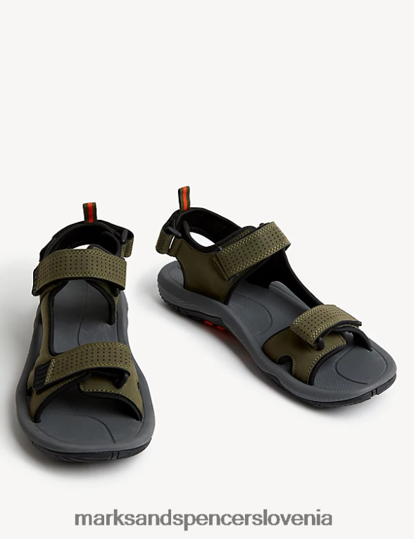 sandali riptape kaki Marks & Spencer obutev moški 6T8F6X6879