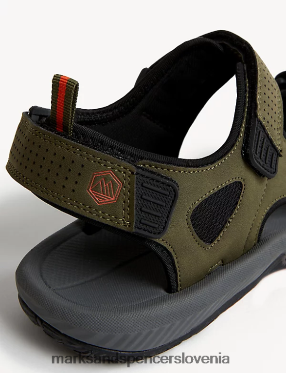 sandali riptape kaki Marks & Spencer obutev moški 6T8F6X6879