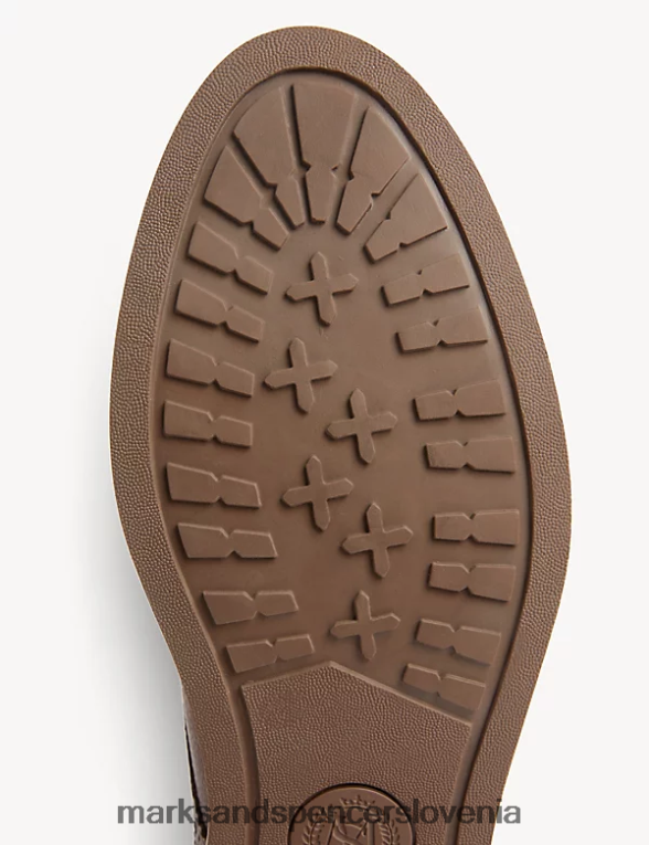 usnjeni brogue škorenj rjav Marks & Spencer obutev moški 6T8F6X6939