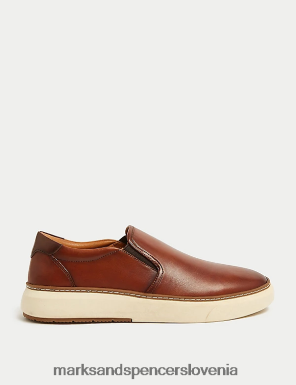 Airflex usnjeni copati slip-on porjavelost Marks & Spencer obutev moški 6T8F6X6835