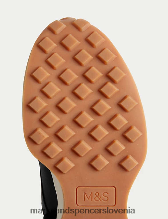 copati na vezalke s freshfeet črna mešanica Marks & Spencer obutev moški 6T8F6X6659