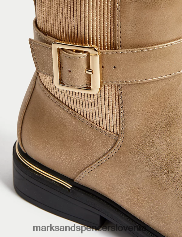 Freshfeet gležnjarji zlato Marks & Spencer obutev otroci 6T8F6X9045
