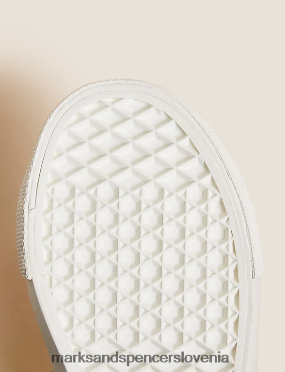 Freshfeet visoke majice z zadrgo bela Marks & Spencer obutev otroci 6T8F6X8467