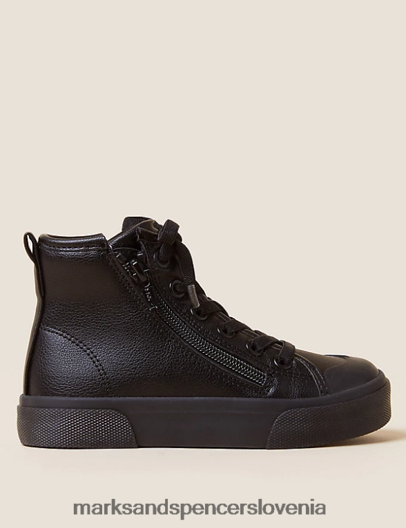 Freshfeet visoke majice z zadrgo Črna Marks & Spencer obutev otroci 6T8F6X8690
