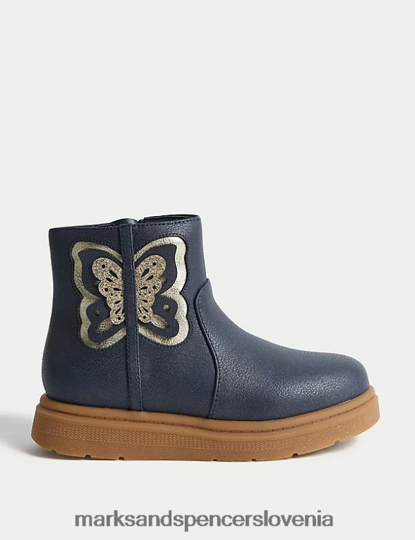 chelsea škornji freshfeet mornarica Marks & Spencer obutev otroci 6T8F6X8964