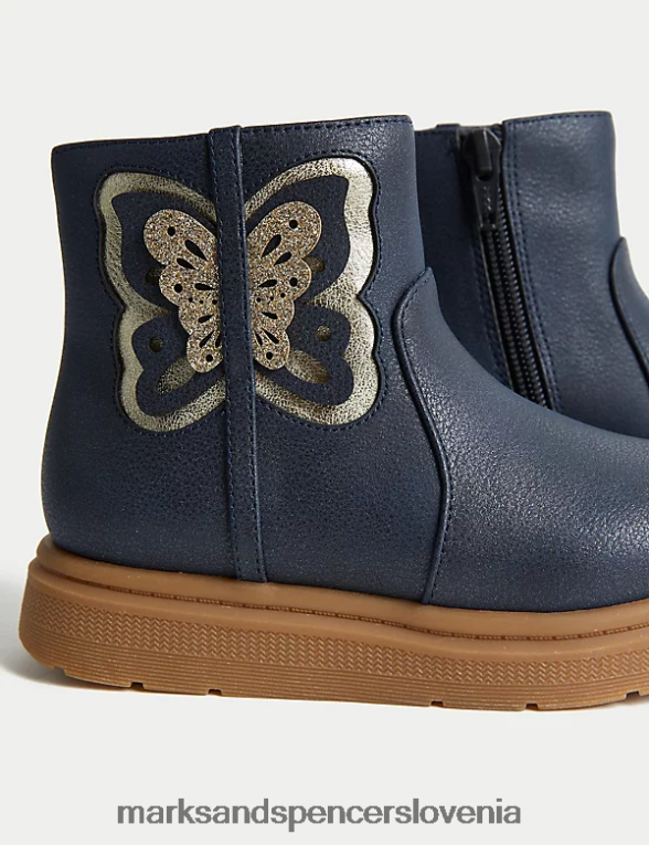 chelsea škornji freshfeet mornarica Marks & Spencer obutev otroci 6T8F6X8964