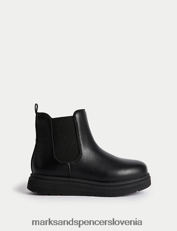 chelsea škornji freshfeet Črna Marks & Spencer obutev otroci 6T8F6X9208