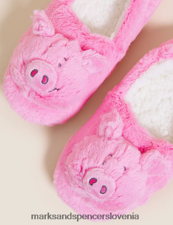 copati percy pig roza Marks & Spencer obutev otroci 6T8F6X8070