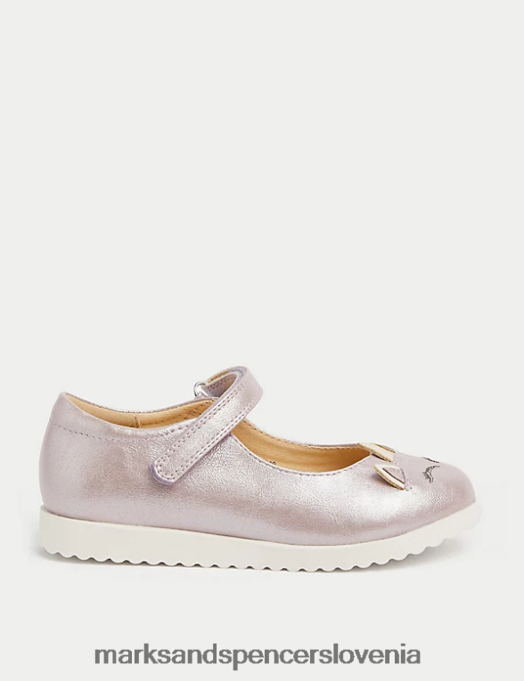 čevlji mary jane unicorn riptape lila Marks & Spencer obutev otroci 6T8F6X9165