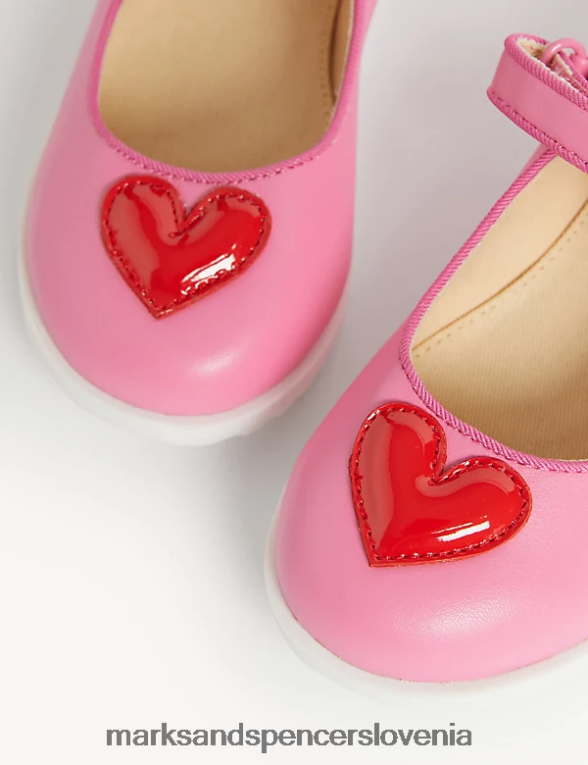 čevlji riptape heart mary jane roza Marks & Spencer obutev otroci 6T8F6X9796