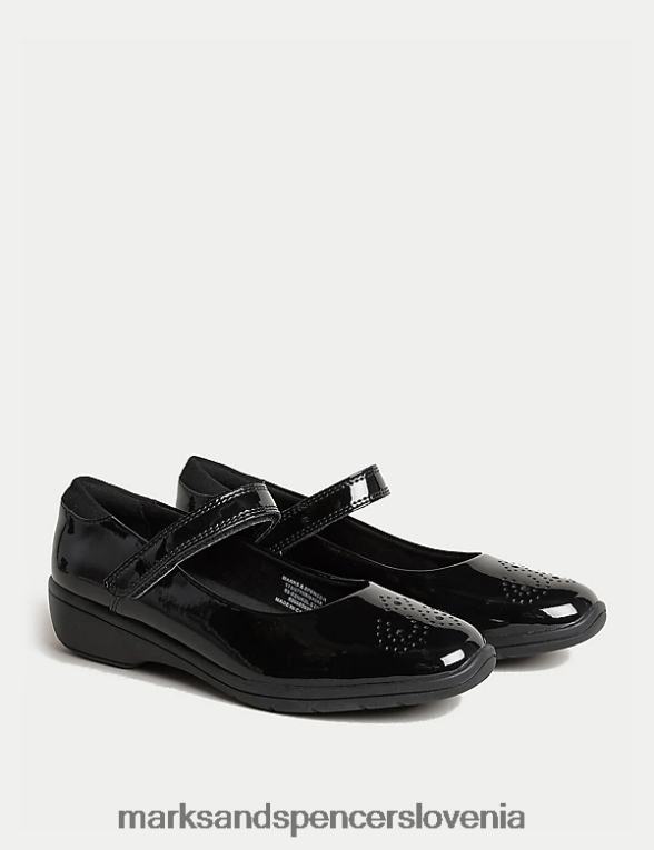 lakasti šolski copati Črna Marks & Spencer obutev otroci 6T8F6X9903