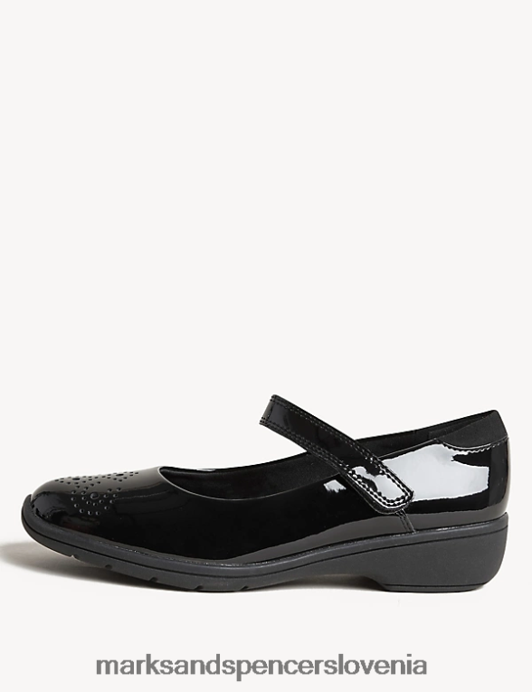 lakasti šolski copati Črna Marks & Spencer obutev otroci 6T8F6X9903