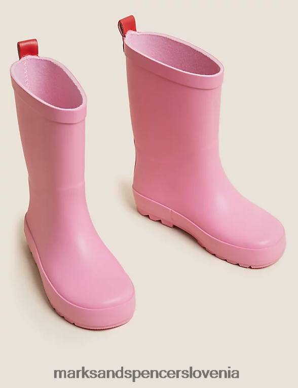 navadni welly škornji roza Marks & Spencer obutev otroci 6T8F6X9945