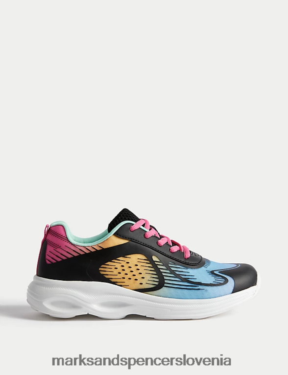 športni trenerji freshfeet črna mešanica Marks & Spencer obutev otroci 6T8F6X9397