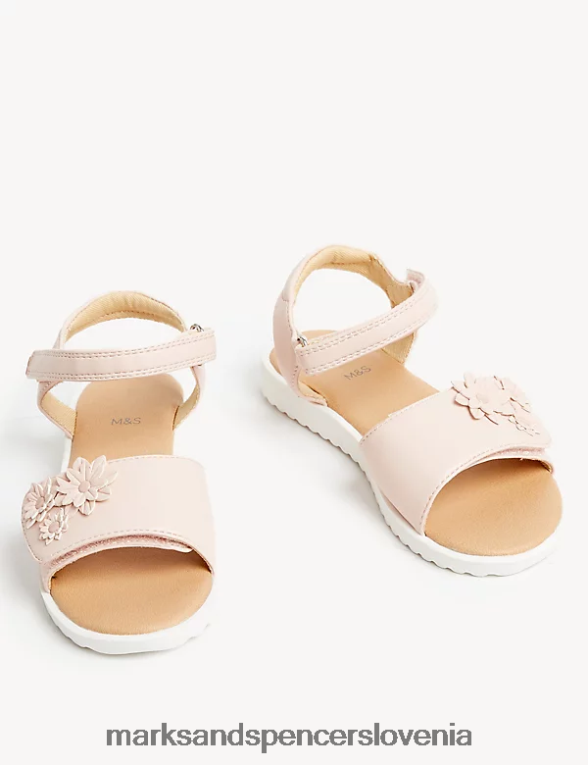 riptape cvetlični sandali roza Marks & Spencer obutev otroci 6T8F6X9848