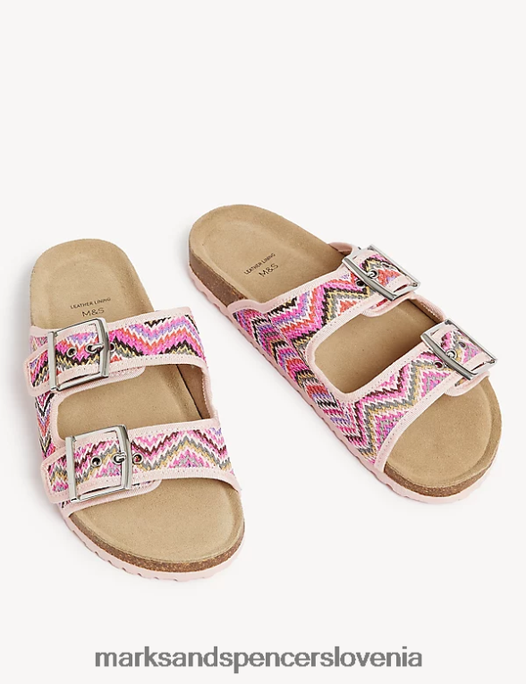 sandali s podnožjem roza mešanica Marks & Spencer obutev otroci 6T8F6X9520
