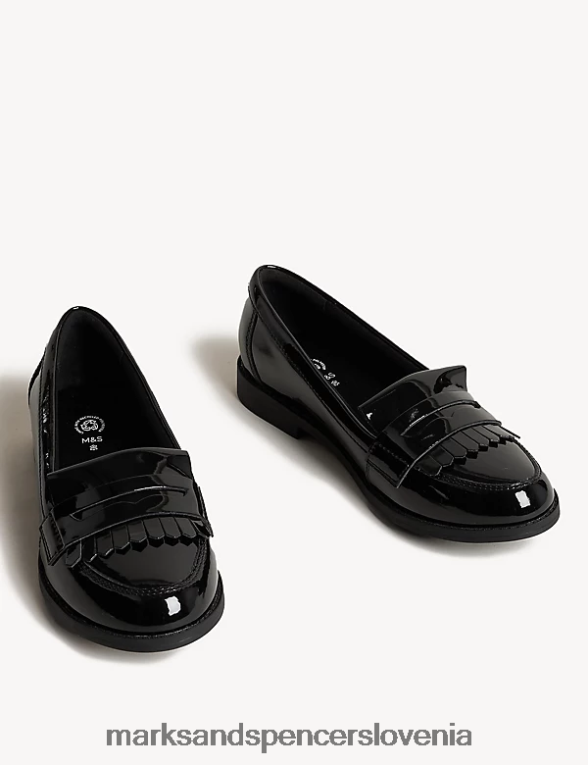 usnjeni šolski čevlji Freshfeet Črna Marks & Spencer obutev otroci 6T8F6X9302