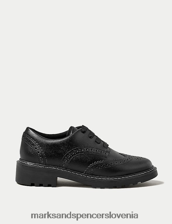 usnjeni šolski čevlji Freshfeet Črna Marks & Spencer obutev otroci 6T8F6X9926