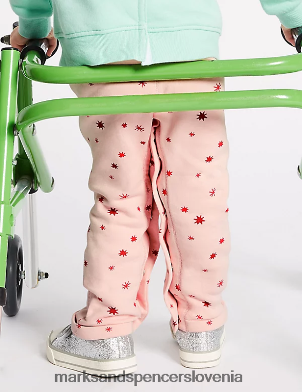 adaptivne joggerje, bogate z bombažem roza mešanica Marks & Spencer oblačila otroci 6T8F6X7781