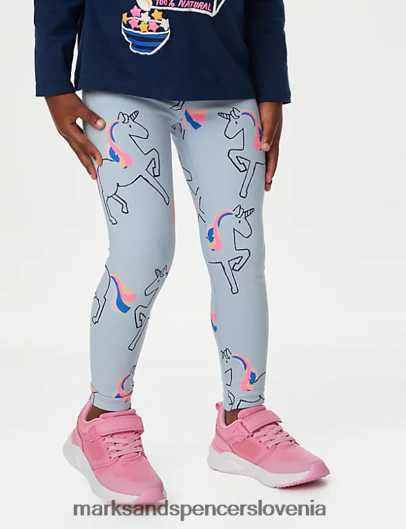 bombažne pajkice samorog nežno modra Marks & Spencer oblačila otroci 6T8F6X9022