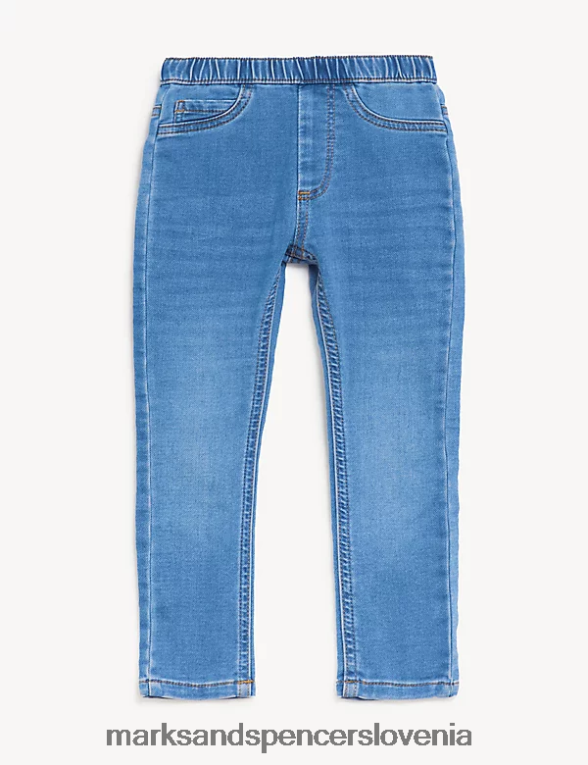 denim jeggings med modri denim Marks & Spencer oblačila otroci 6T8F6X9541