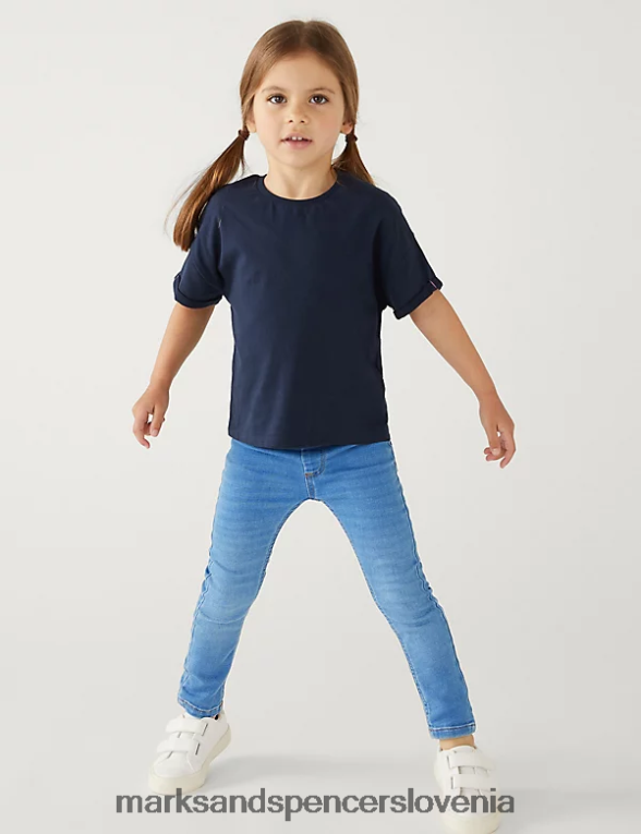 denim jeggings med modri denim Marks & Spencer oblačila otroci 6T8F6X9541