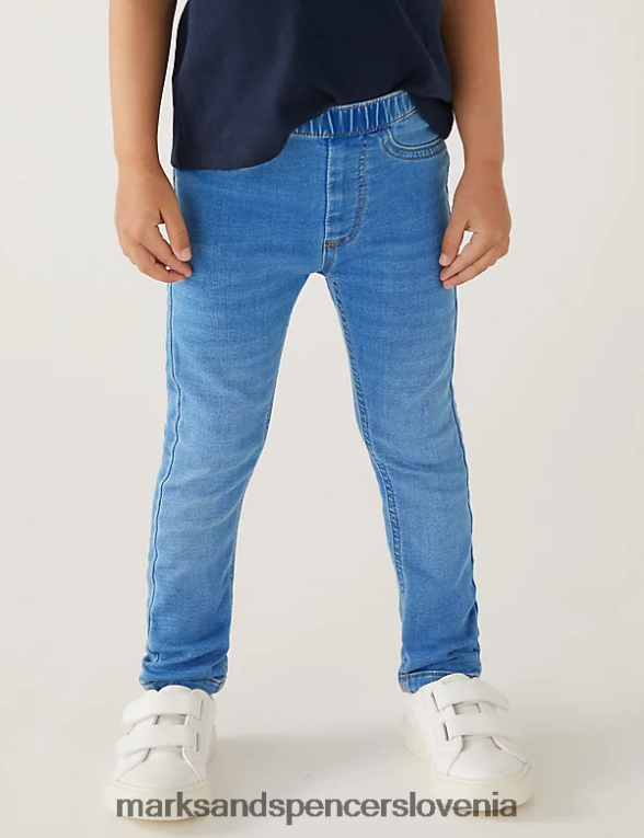 denim jeggings med modri denim Marks & Spencer oblačila otroci 6T8F6X9541