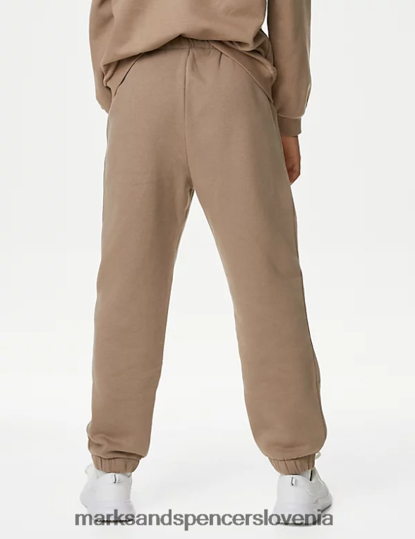 enobarvne joggerje iz bogatega bombaža mink Marks & Spencer oblačila otroci 6T8F6X9591