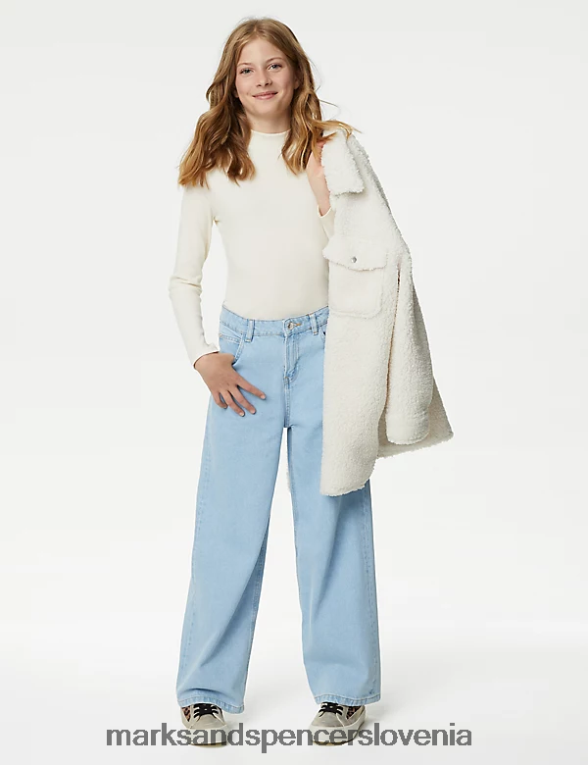 široke kavbojke denim Marks & Spencer oblačila otroci 6T8F6X9630