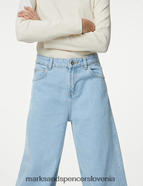 široke kavbojke denim Marks & Spencer oblačila otroci 6T8F6X9630