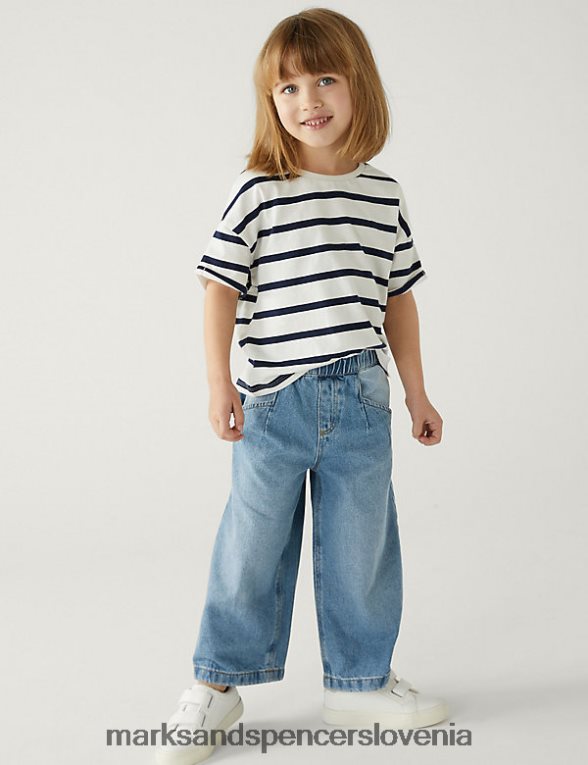 široke kavbojke denim Marks & Spencer oblačila otroci 6T8F6X9636