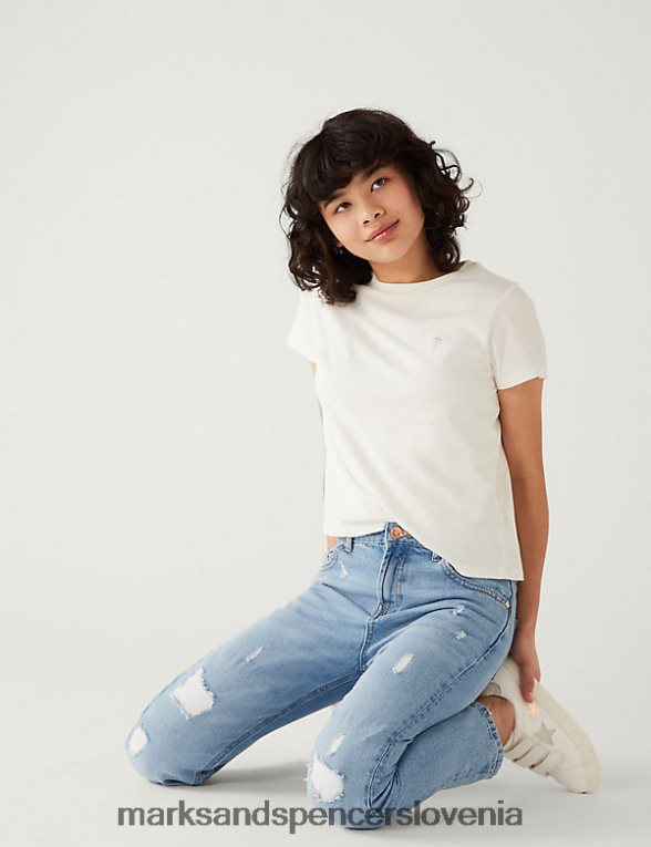 mom fit lahke strgane kavbojke denim Marks & Spencer oblačila otroci 6T8F6X9759