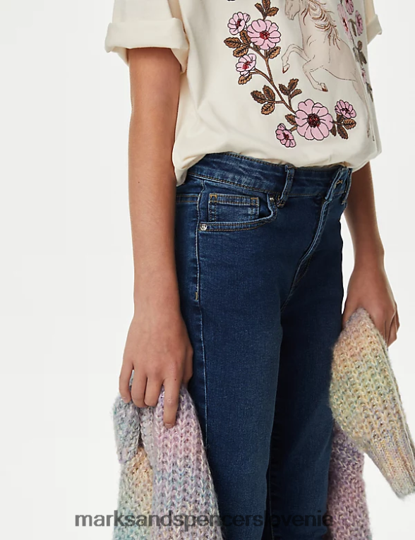skinny denim jeans modri denim Marks & Spencer oblačila otroci 6T8F6X8842