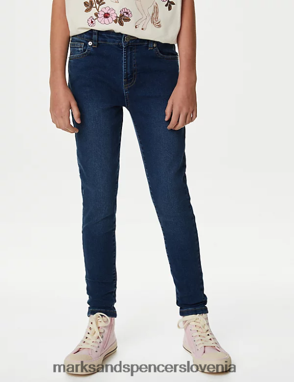 skinny denim jeans modri denim Marks & Spencer oblačila otroci 6T8F6X8842