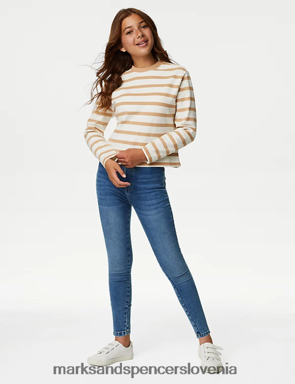 skinny denim jeggings svetlo denim Marks & Spencer oblačila otroci 6T8F6X9017