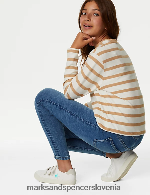 skinny denim jeggings svetlo denim Marks & Spencer oblačila otroci 6T8F6X9017
