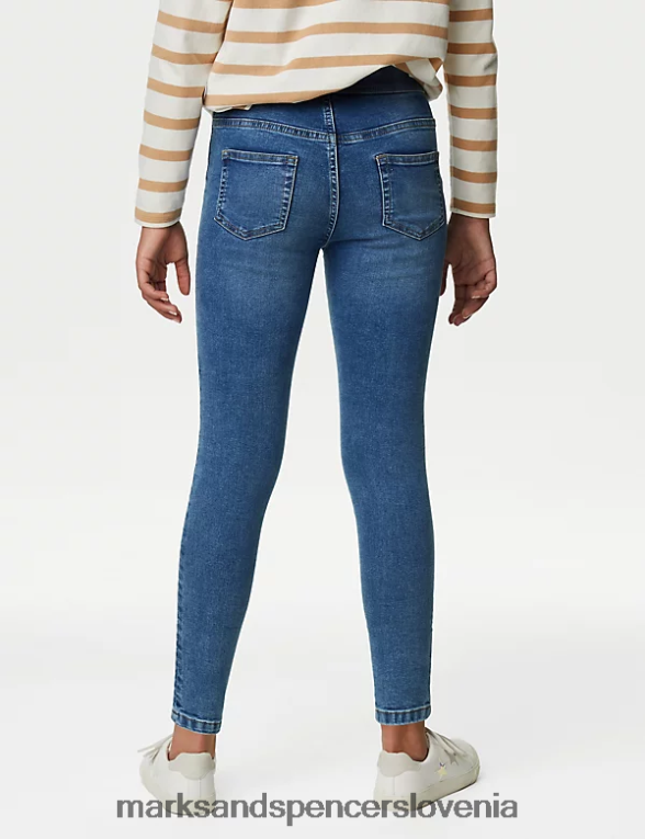 skinny denim jeggings svetlo denim Marks & Spencer oblačila otroci 6T8F6X9017