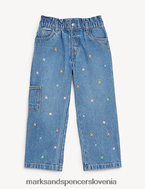 vezeni jeans denim Marks & Spencer oblačila otroci 6T8F6X9679