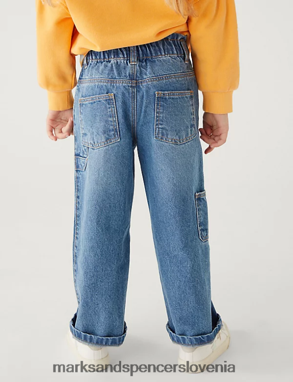 vezeni jeans denim Marks & Spencer oblačila otroci 6T8F6X9679