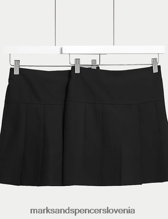 2pk plus fit plisirana šolska krila Črna Marks & Spencer šolska uniforma otroci 6T8F6X8898