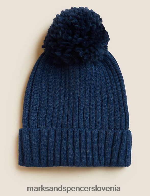 zimska kapa indigo Marks & Spencer dodatki otroci 6T8F6X8738