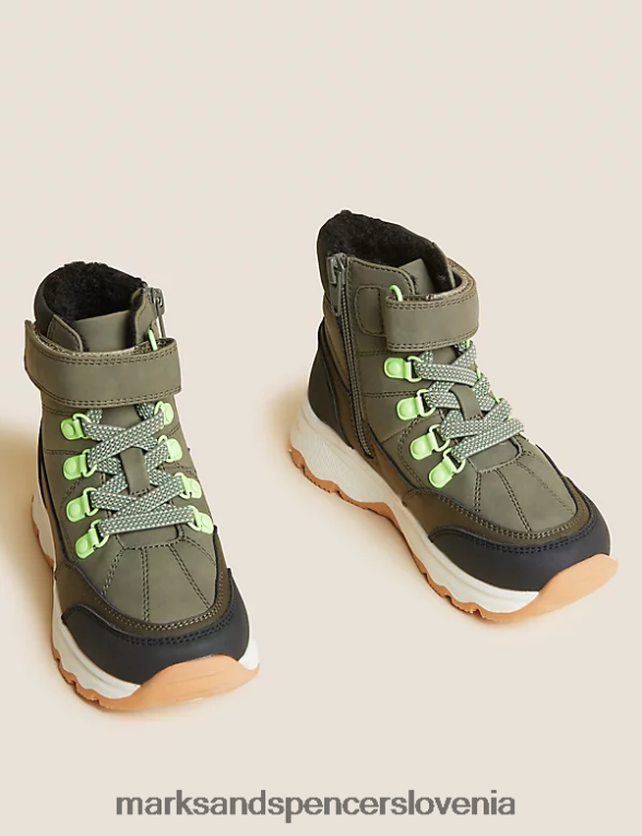 Freshfeet pohodniški čevlji kaki Marks & Spencer obutev otroci 6T8F6X8590