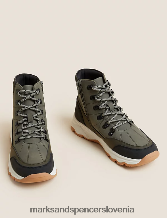 Freshfeet pohodniški čevlji kaki Marks & Spencer obutev otroci 6T8F6X8712