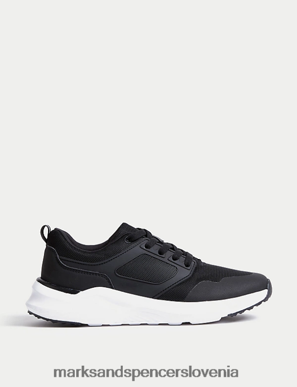 Freshfeet športni copati z vezalkami Črna Marks & Spencer obutev otroci 6T8F6X8638