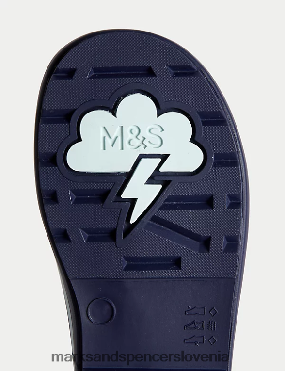 Freshfeet črtasti jopiči modra mešanica Marks & Spencer obutev otroci 6T8F6X8636
